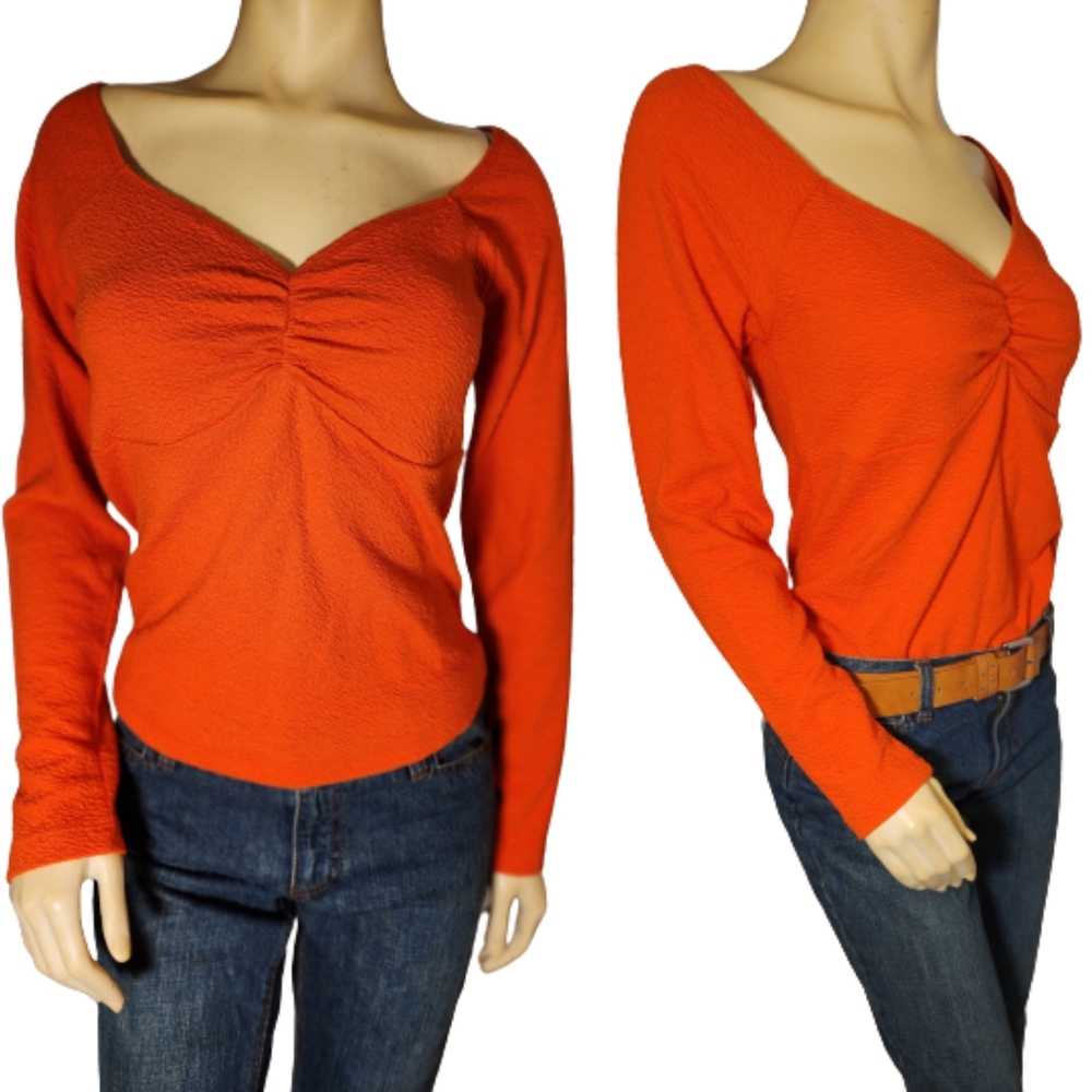 Maeve by Anthropologie Shirt Size M Color Orange